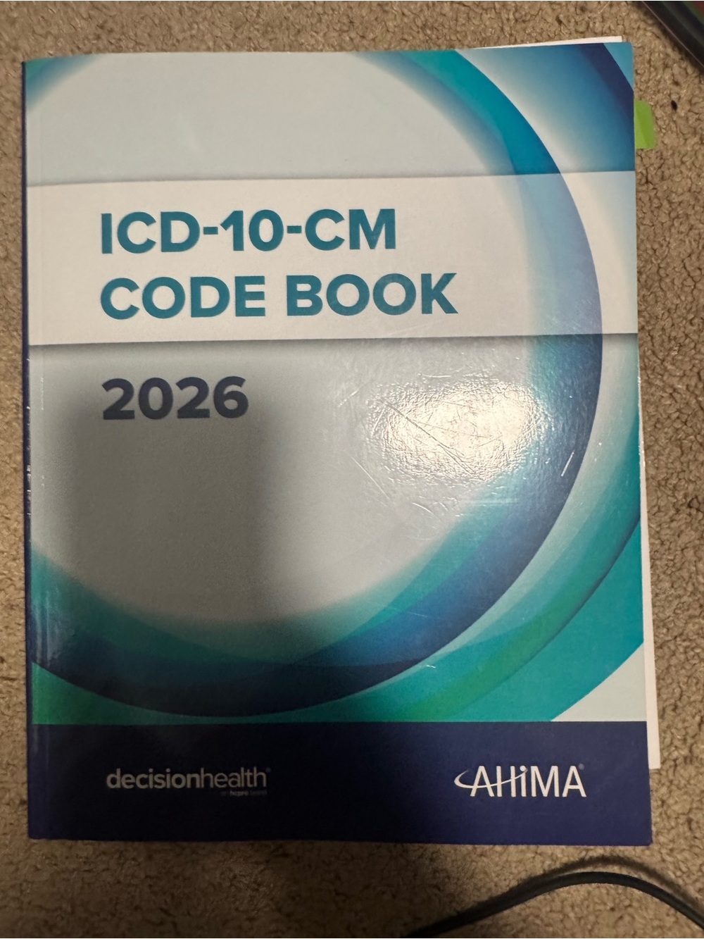 ICD-10-CM Code Book 2026 - Blue/Teal Cover